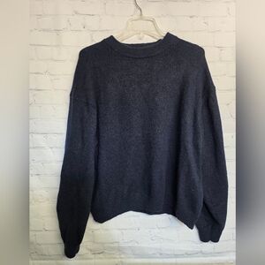 H&M Navy Blue Wool Blend  Sweater